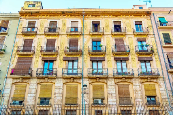 Tarragone Catalogne Espagne Immeuble Ancien Plusieurs Étages Centre Ville — Photo