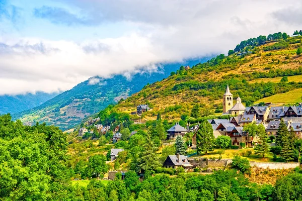 Val Aran Katalonya Vilac Köyü Pirenes Dağı Spanya — Stok fotoğraf
