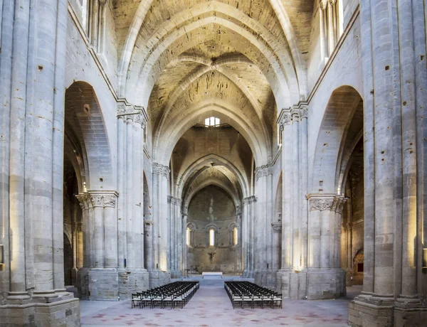 Vecchia Cattedrale Seu Vella Lleida Catalogna Spagna Vista Interna — Foto Stock