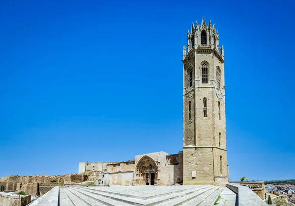 Old Cathedral Seu Vella Lleida Catalonia Spain — Stock Photo, Image