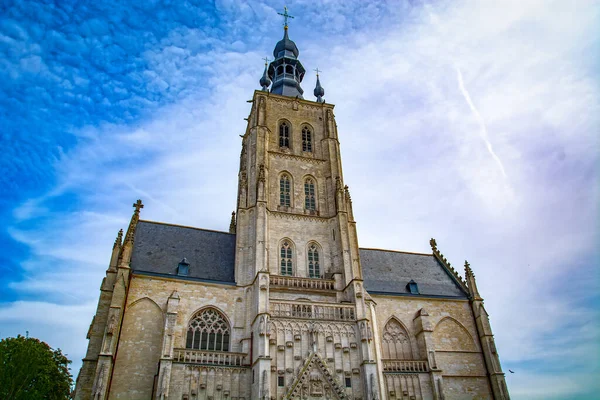 Kerk Onze Lieve Vrouw Van Het Zwembad Tienen Stad Vlaams — Stockfoto