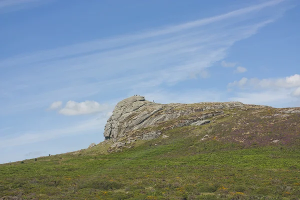 Haytor rock en devon en el Reino Unido — Foto de Stock