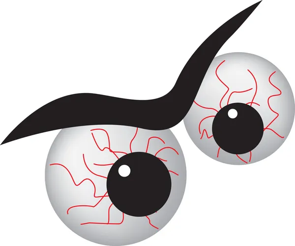 눈 충 혈 만화 — 스톡 사진