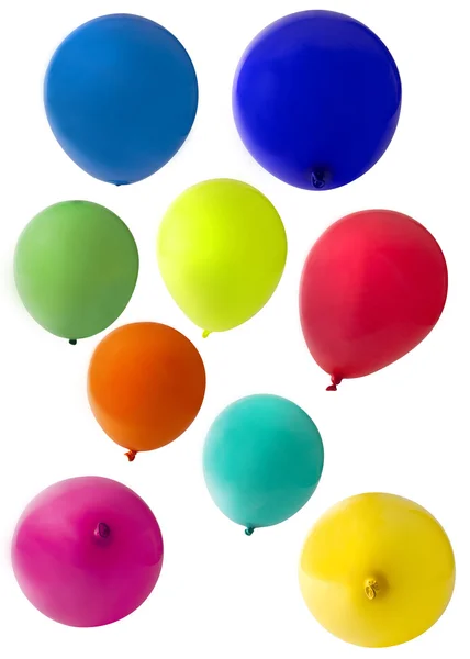 Ballonnen uitgesneden op een witte achtergrond — Stockfoto