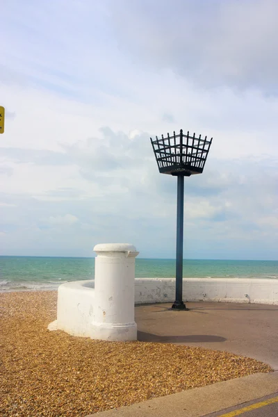 Fuoco calderone torcia a Hastings fronte mare — Foto Stock