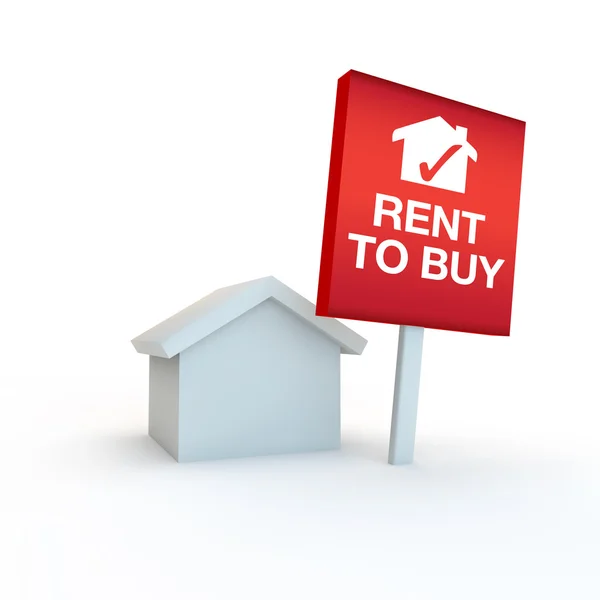 Rent to buy sign — Stock Photo, Image