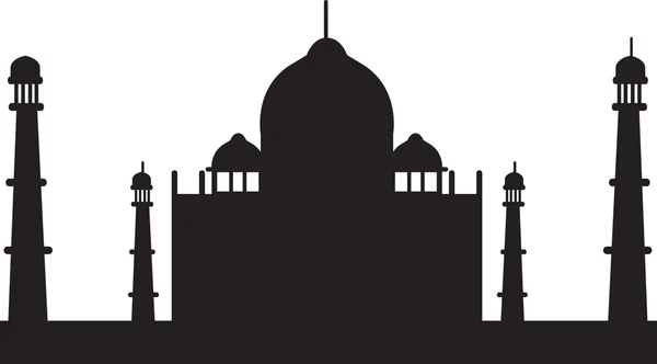 Taj Mahal สีลูเอทไอคอน — ภาพถ่ายสต็อก