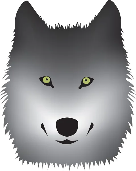 Wolf hoofd illustratie — Stockfoto