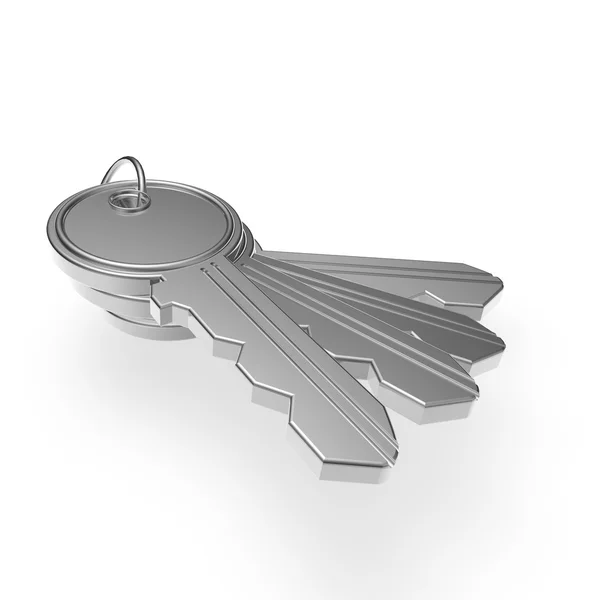 Set of yale type keys from overhead — Stock Photo, Image