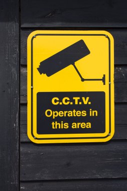 Bu alan işareti CCTV çalışır