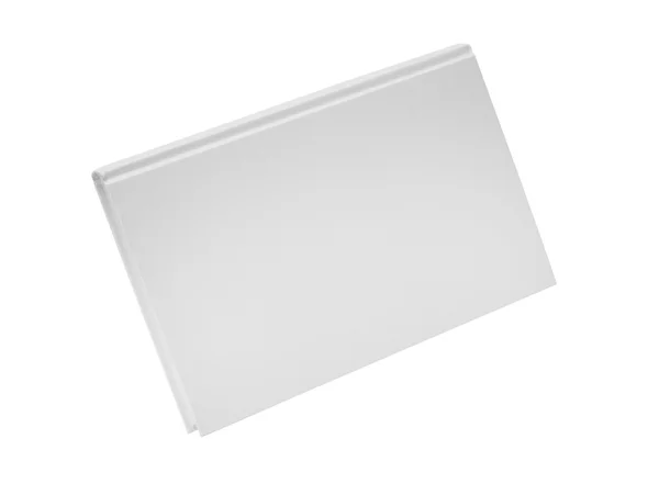 Couverture de livre blanc dos dur recouvert de tissu blanc — Photo