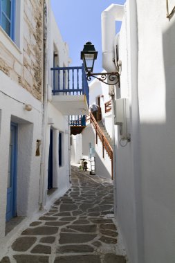 bir Yunanistan tipik küçük sokak