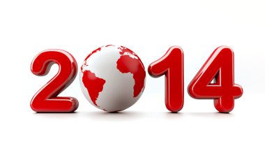 3D yeni yıl 2014