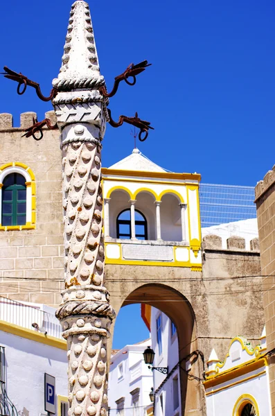 Pranýř na largo de santa clara, elvas, Portugalsko — Stock fotografie