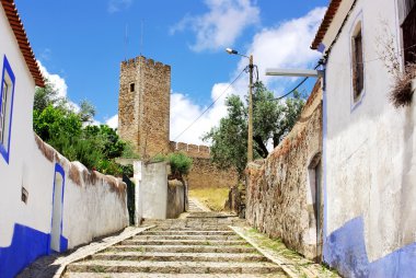 Old Street of Arraiolos village clipart