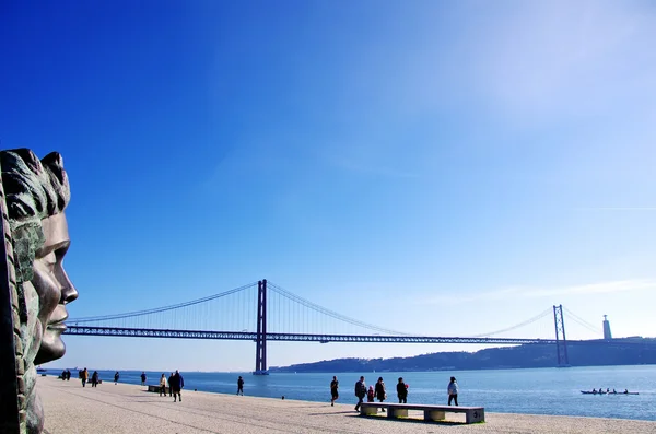 Lissabon belem distriktet "ponte 25 abril" — Stockfoto