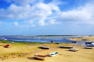 ria formosa, algarve küçük tekneler