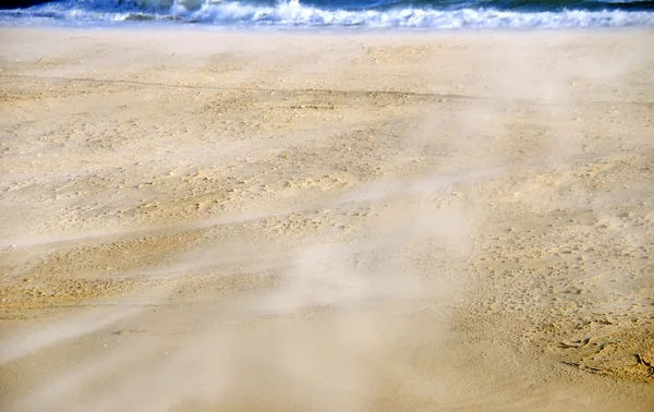 Zand achtergrondstructuur op strand — Stockfoto