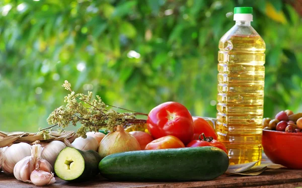 Ingredients of mediterranean cuisine — Stock Photo, Image