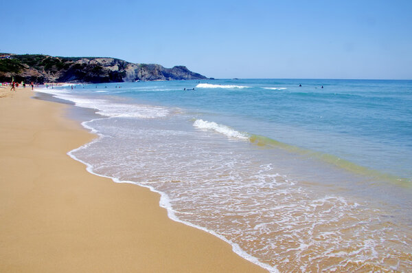 Landscape of Odeceixe beach, Portugal