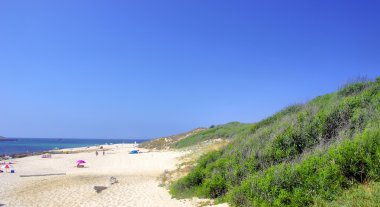 sand and dunes, of Pessegueiro island beach clipart