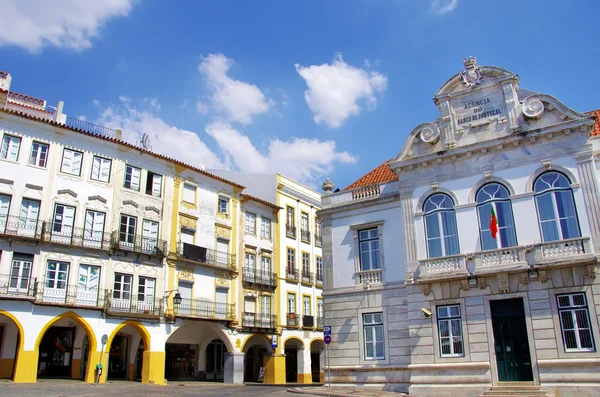 Case di piazza Giraldo, Evora — Foto Stock