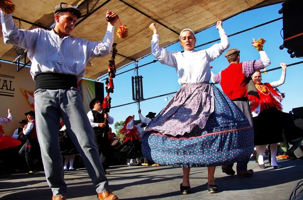 Gruppo di danza popolare della regione di Minho, Portogallo . — Foto Stock