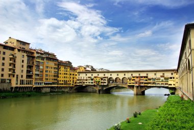 Floransa'daki Ponte vecchio. İtalya. 