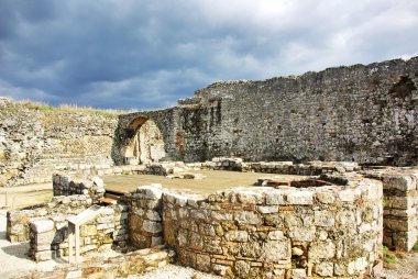 Roman ruins in Conimbriga,Portugal clipart