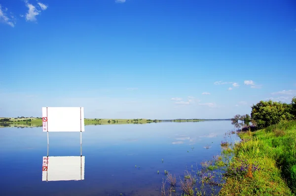 Alqueva dam, alentejo, Portugalsko, Evropa — Stock fotografie