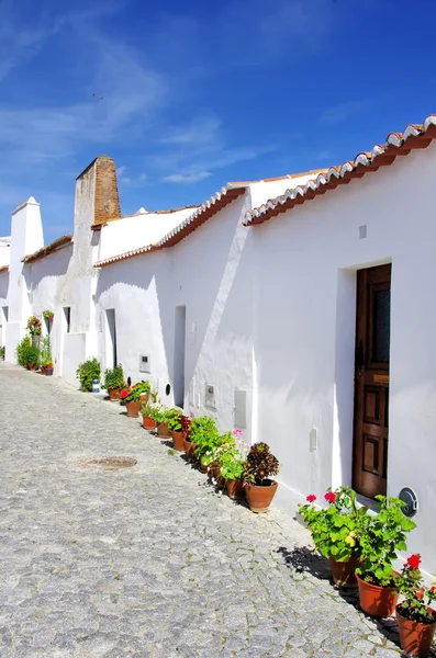 Straße von moura dorf, portugal — Stockfoto