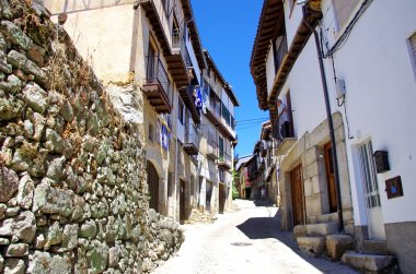 mogarraz Köyü, salamanca tipik sokak.