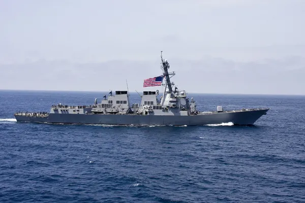 Navio de guerra americano — Fotografia de Stock