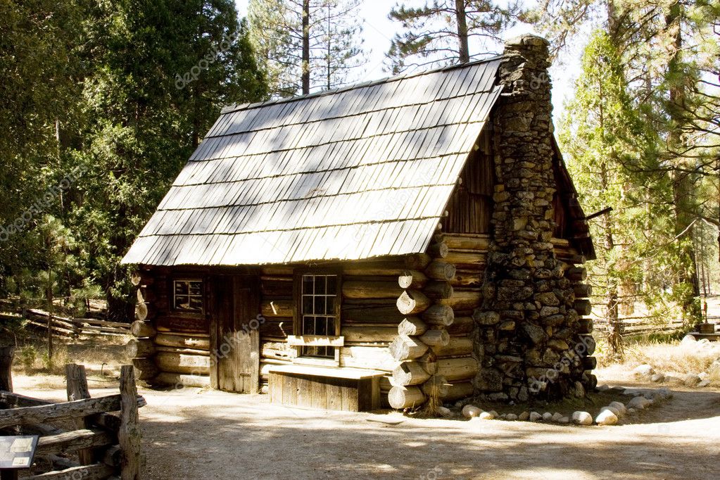 Mountain log cabin