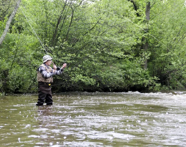 Fly fisherman — Stock Photo, Image