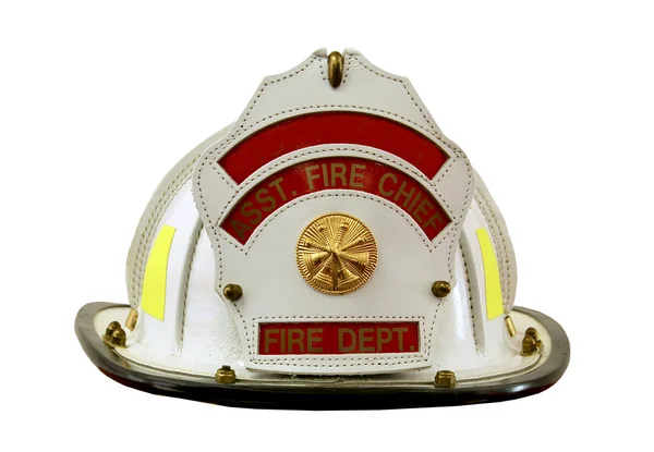 Fireman's helm geïsoleerd — Stockfoto