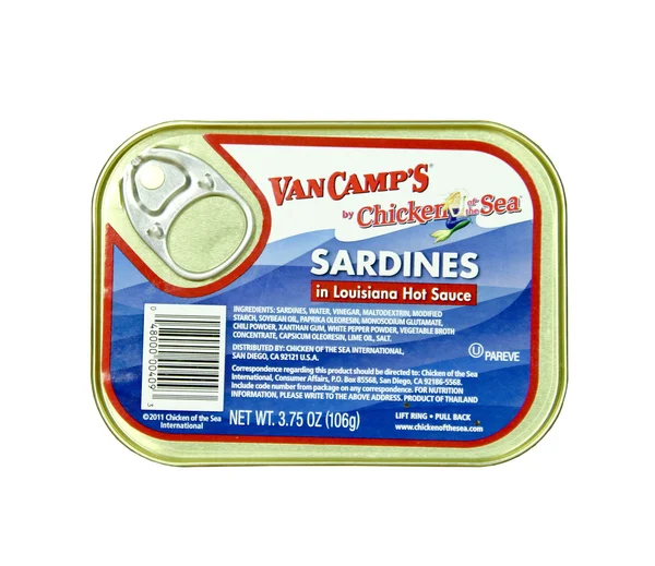 Can of VanCamp's Sardines — Stock Photo, Image