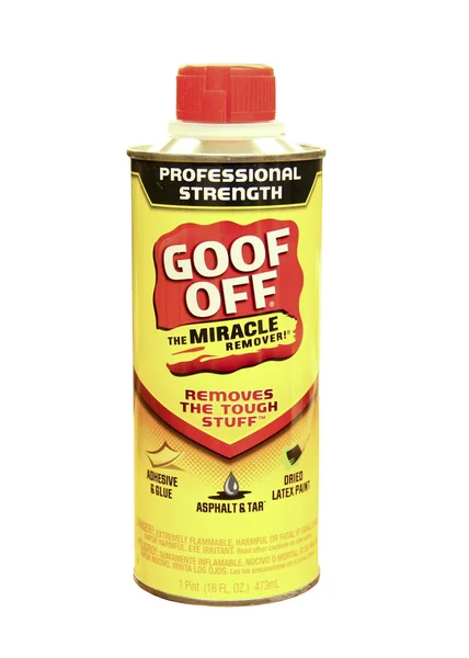 Může z goof off remover — Stock fotografie