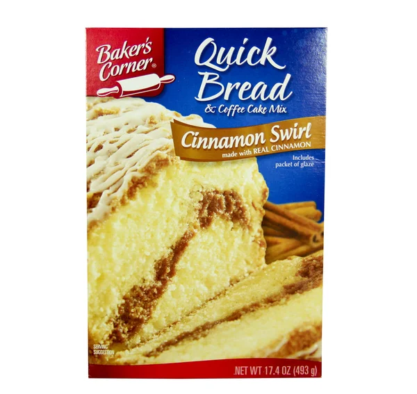 Box of Baker's Corner Quick Brerad — Stock Photo, Image