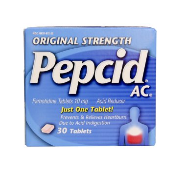 pepcid asit düşürücü ilaç kutusu