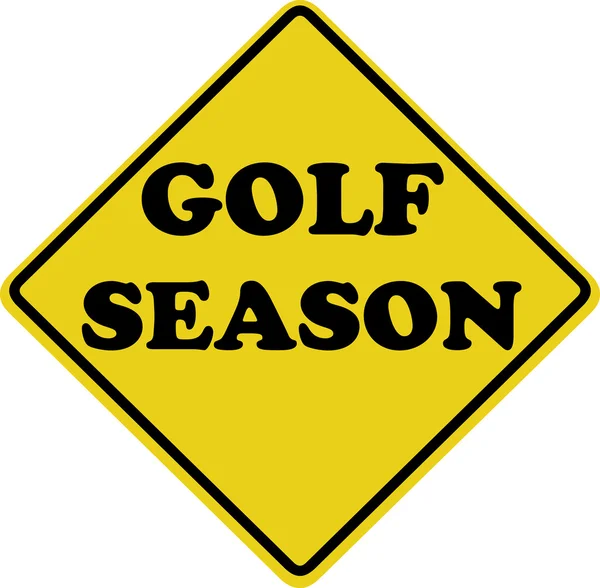 Golf säsongen tecken — Stockfoto
