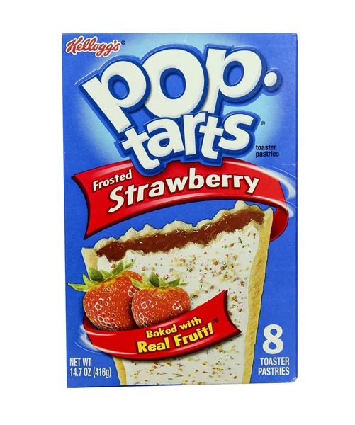 Box of Strawberry Pop Tarts — Stock Photo, Image