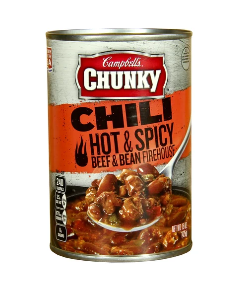 Lata de Chili Campbell — Foto de Stock