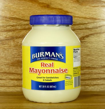 Burman'ın gerçek mayonez kavanoz
