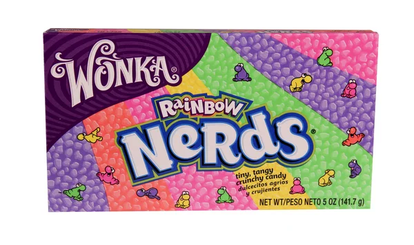 Schachtel mit wonka nerds bonbons — Stockfoto
