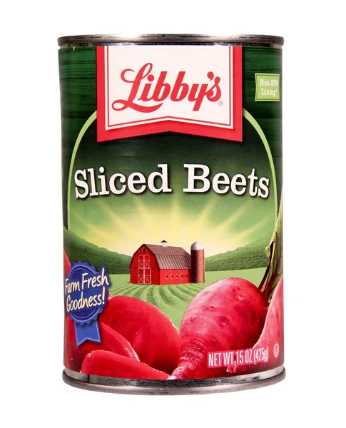 Dose libby 's sliced Beats — Stockfoto