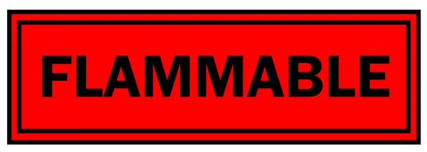 Flammable warning sign — Stock Photo, Image