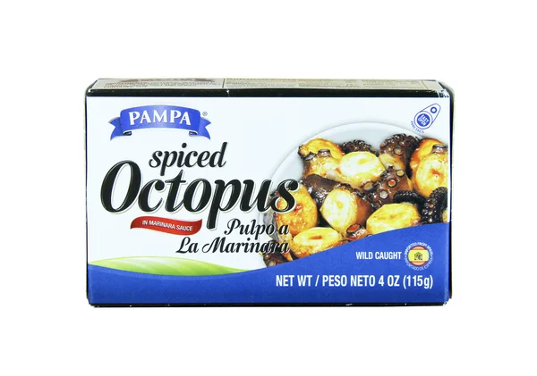 Box of Spiced Octopus — Stock Photo, Image