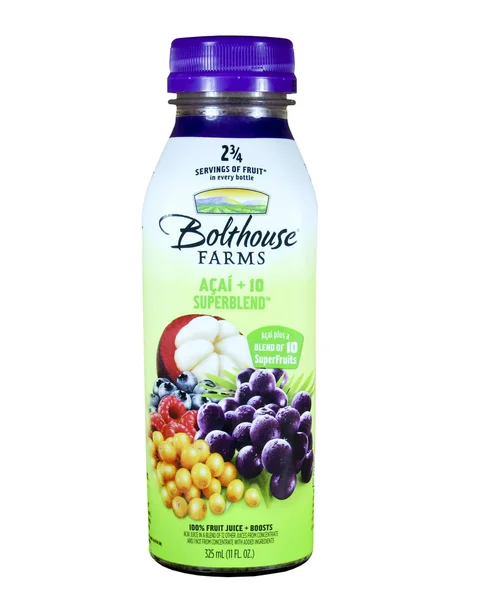 Bottiglia di Bolthouse Farms Superblend Juice — Foto Stock