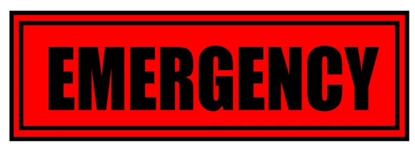 Emergency sign — Stock Photo, Image